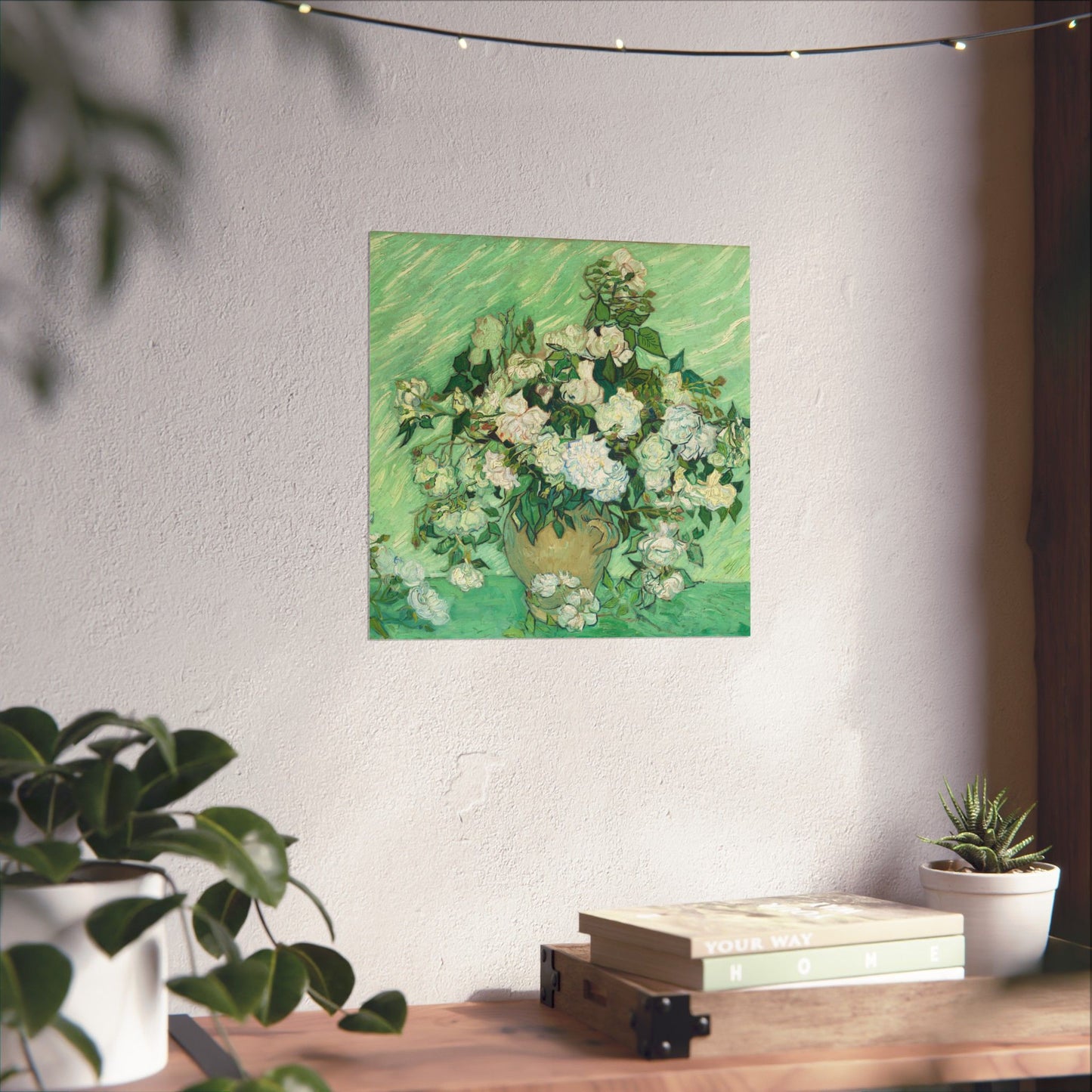 White Roses Painting - Fine Art Prints - Vintage Painting Prints - Elegant Floral - Matte Vertical Poster - White Roses Art Print