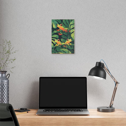Tree Frog Trio - Garden Friends Series - Fine Art Print on Canvas