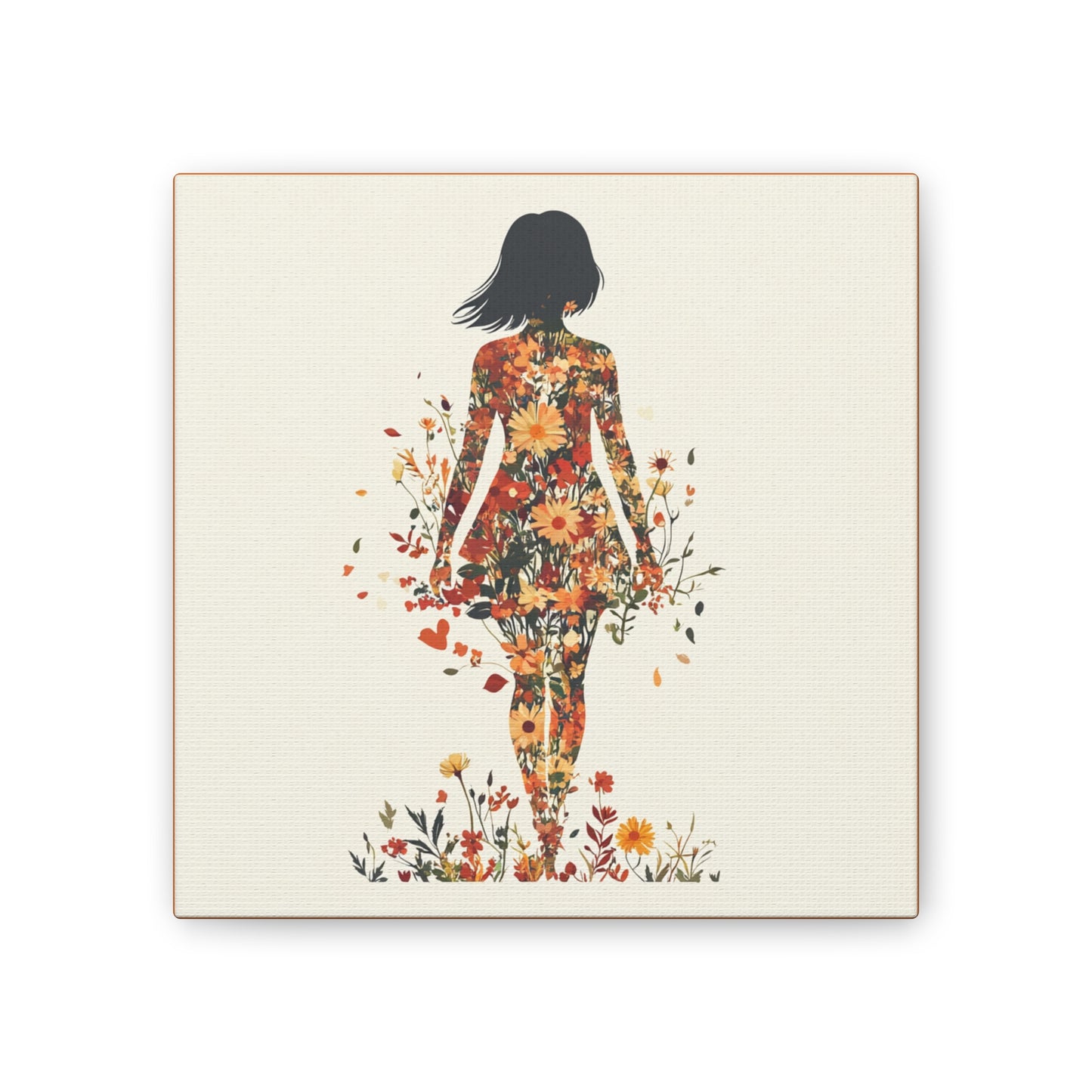 You Belong Among the Wildflowers  - Flower Girl - Print on Canvas