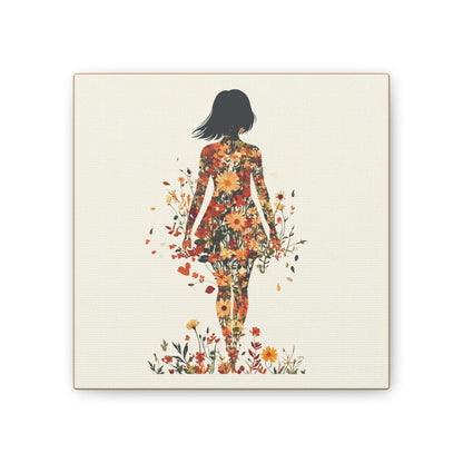You Belong Among the Wildflowers  - Flower Girl - Print on Canvas