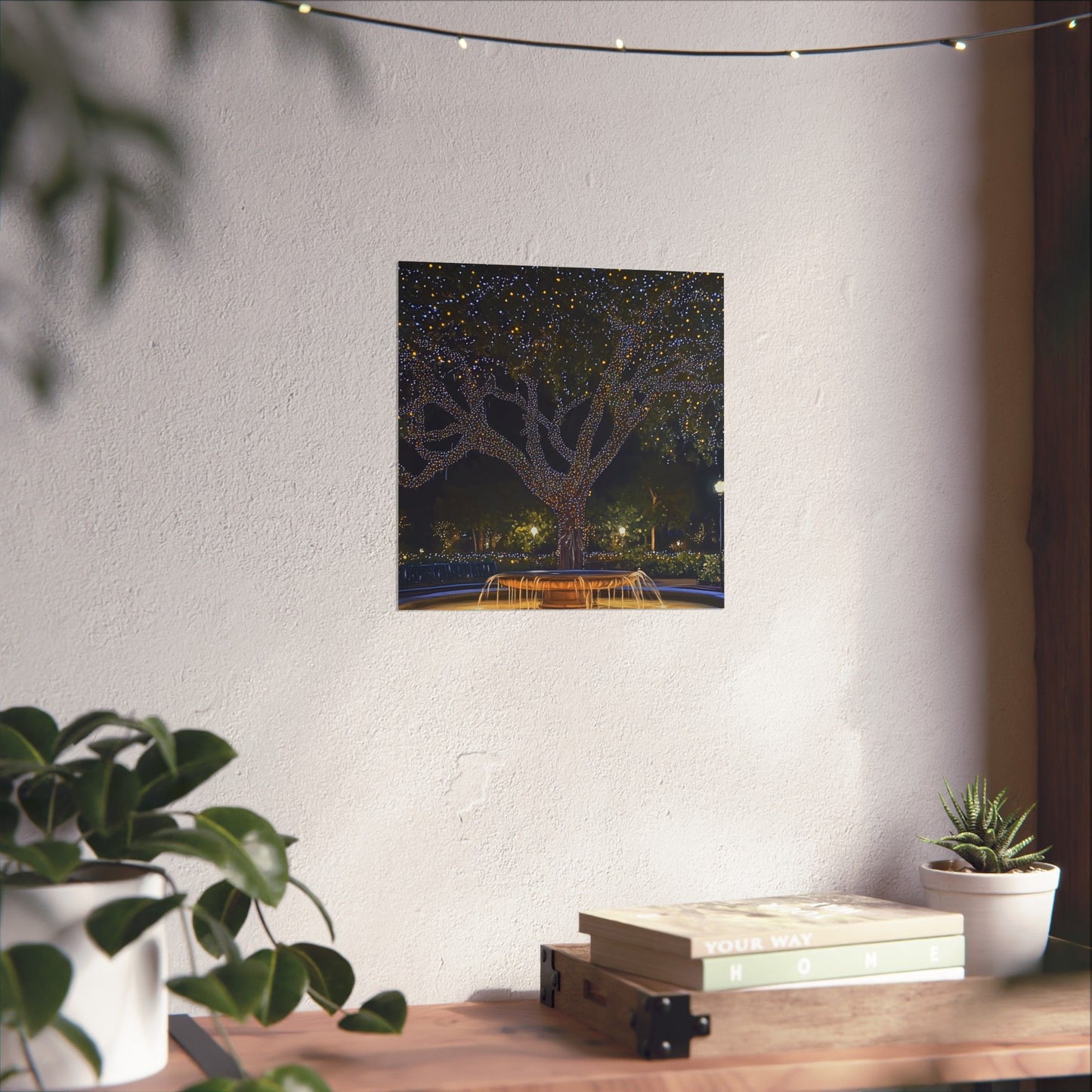 Winter Lights in the Park - Fine Art Print - Poster Print
