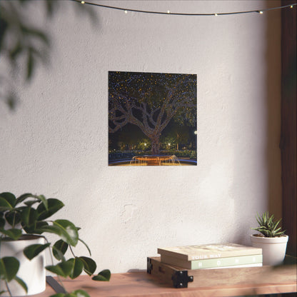 Winter Lights in the Park - Fine Art Print - Poster Print