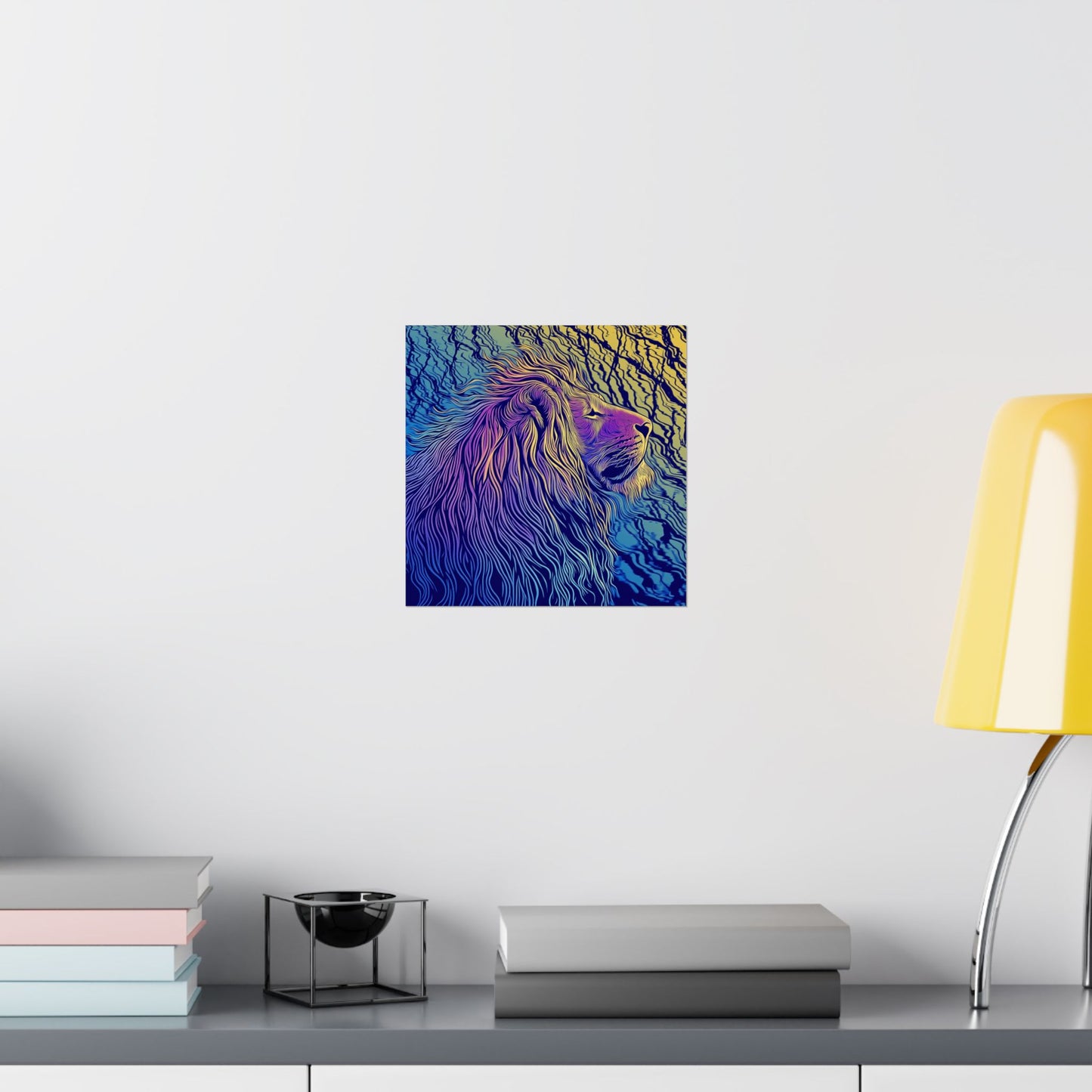 Lion Heart - Fine Art Print - Whimsical Animals - Nature Posters - Vibrant Wall Art for Animal Lovers
