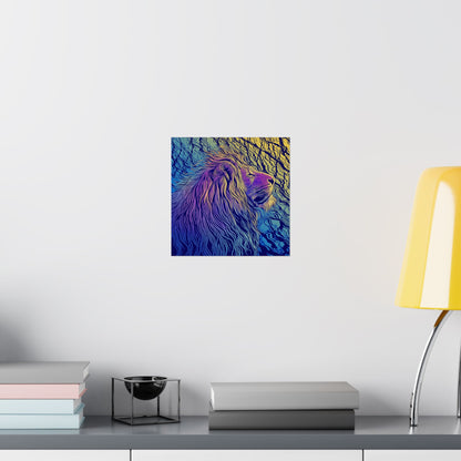 Lion Heart - Fine Art Print - Whimsical Animals - Nature Posters - Vibrant Wall Art for Animal Lovers