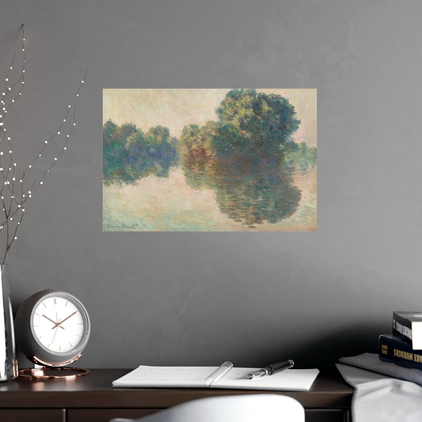 The Seine at Giverny - Monet Fine Art Poster