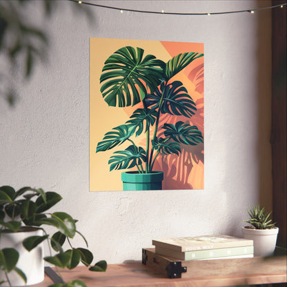 Tropical Monstera Botanical Fine Art Print