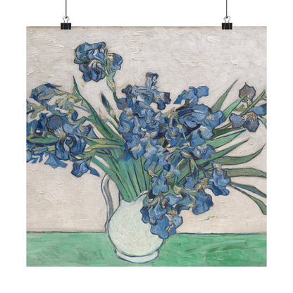 Van Gogh Irises Fine Art Print - Blue Flowers Wall Art