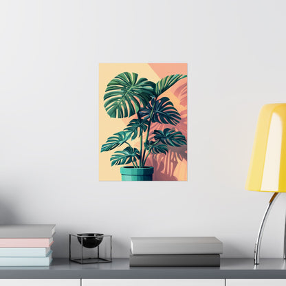 Tropical Monstera Botanical Fine Art Print