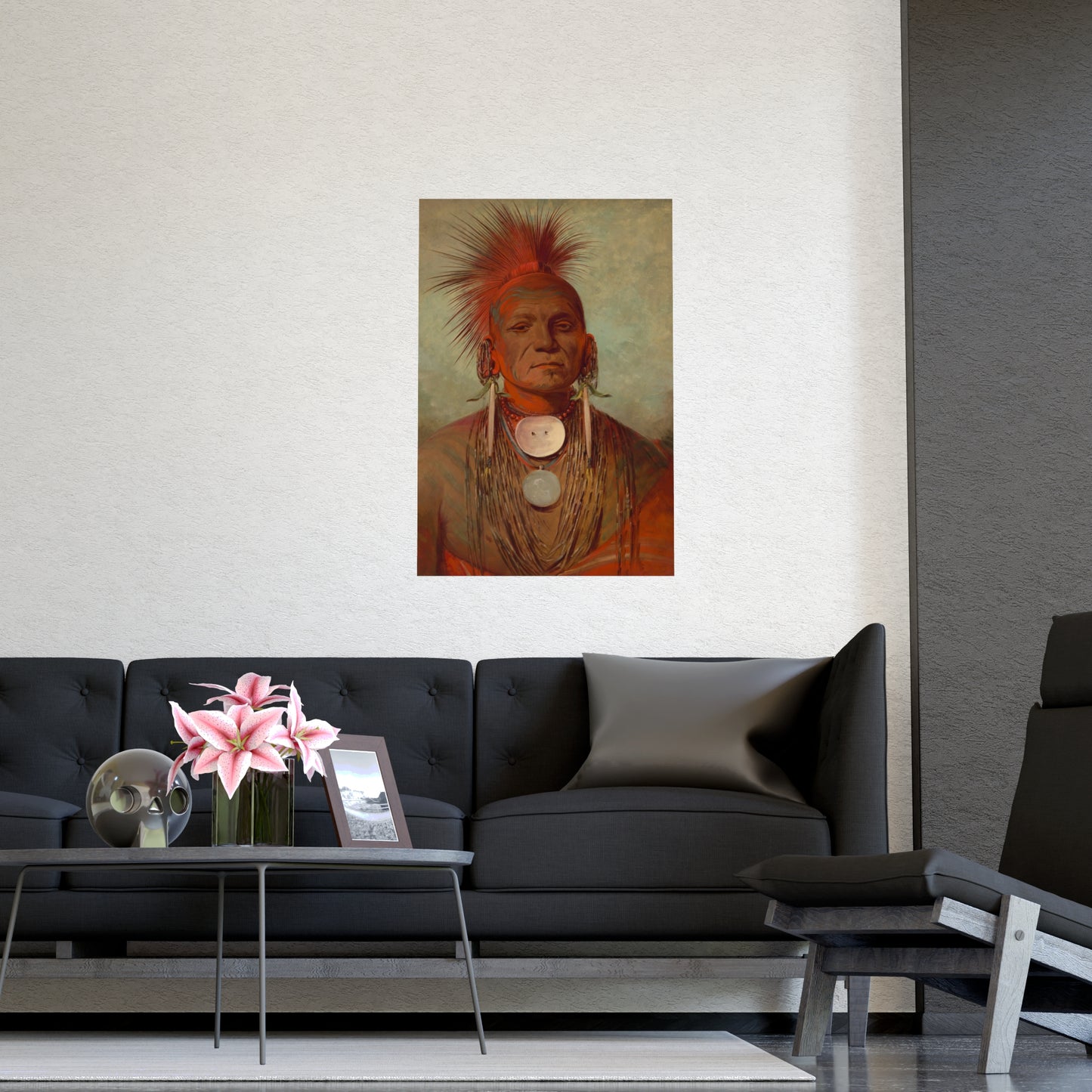 Iowa Medicine Man Portrait - George Catlin - Fine Art Poster