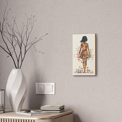 You Belong Among the Wildflowers  - Flower Girl - Print on Canvas