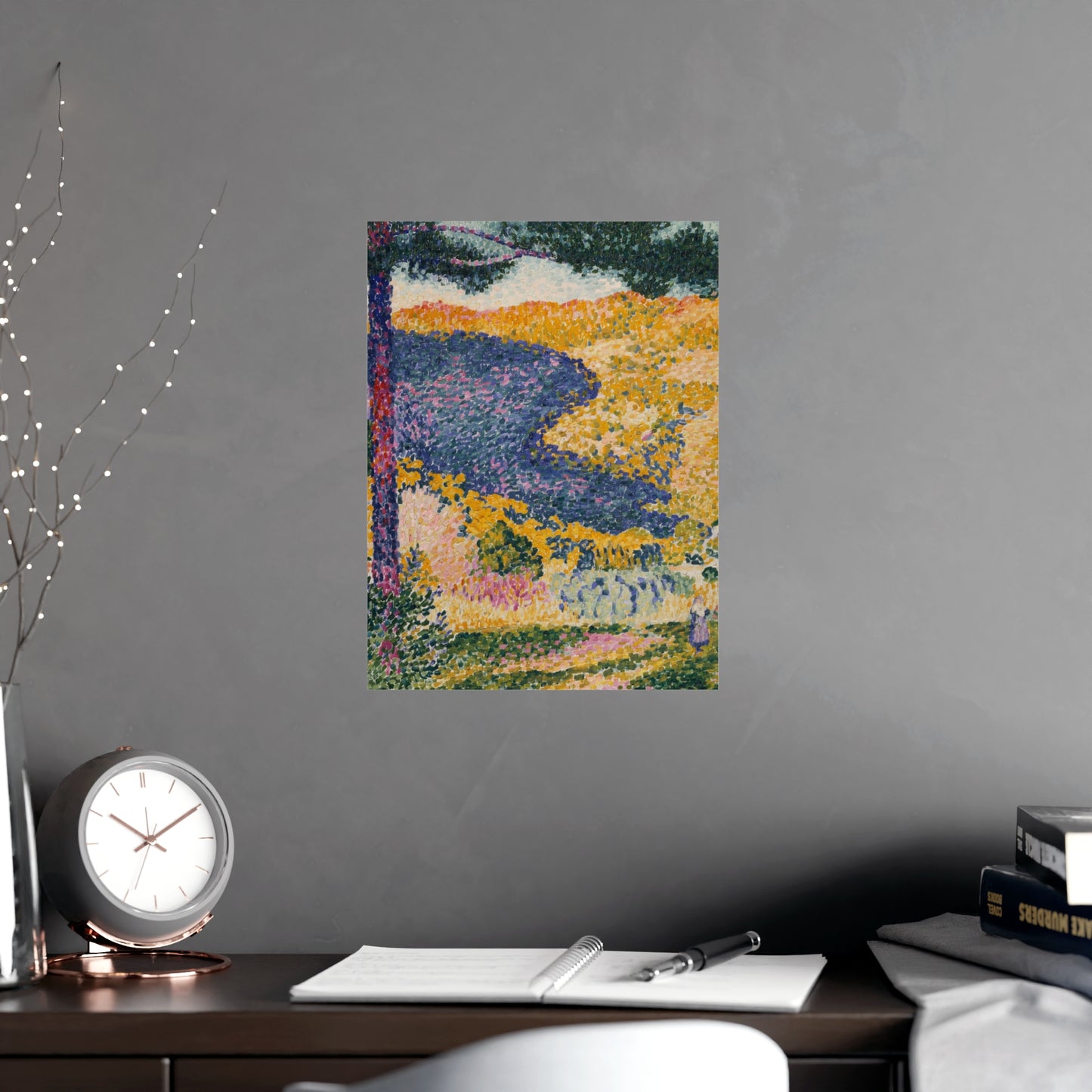 Valley with Fir Shade on the Mountain - Museum Collection - Fine Art Poster