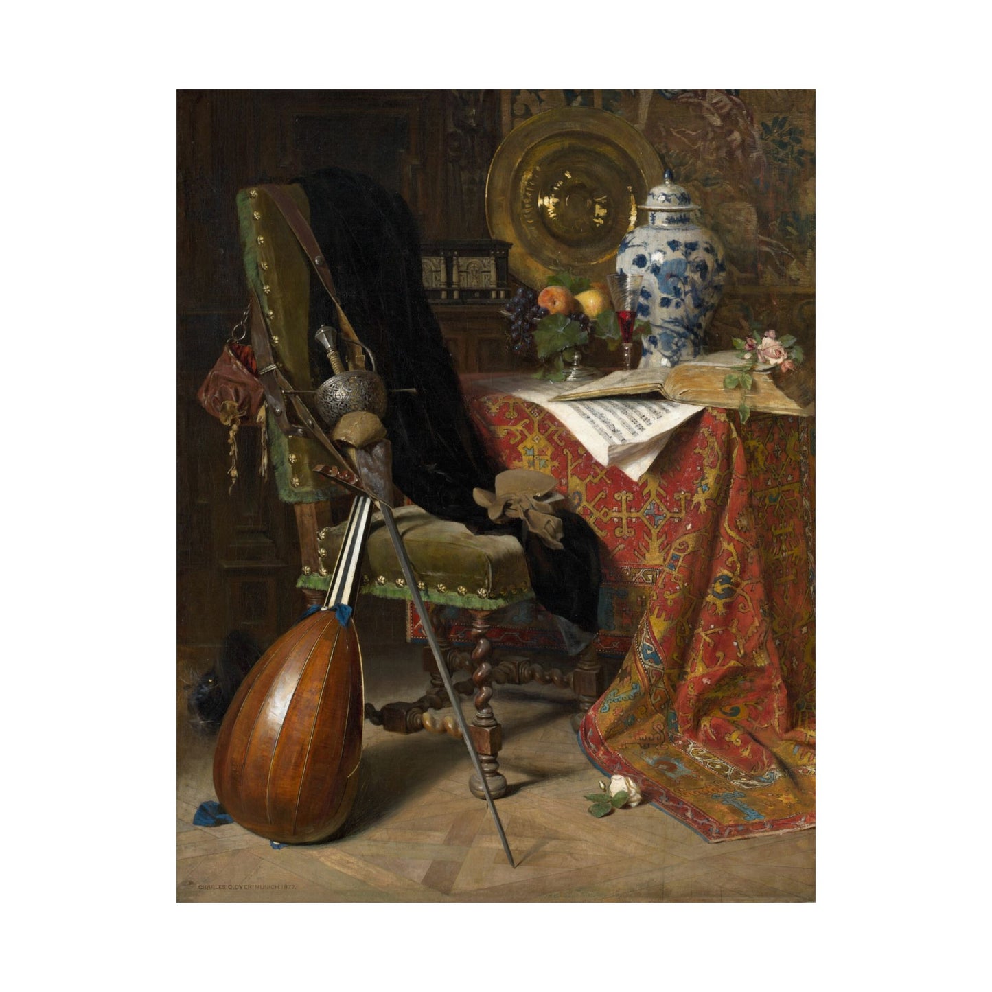 Elegant - Still Life Art - 17th Century Interior Painting - Fine Art Print - Gothic Art - Vintage Fine Art