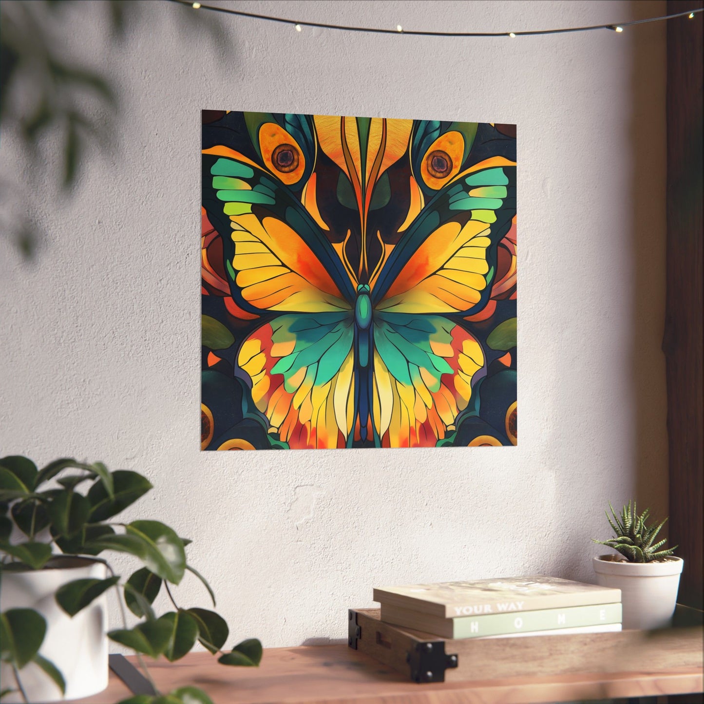 Brilliant Butterfly - Bohemian Wall Art - Fine Art Print - Poster Matte - Vertical Wall Décor
