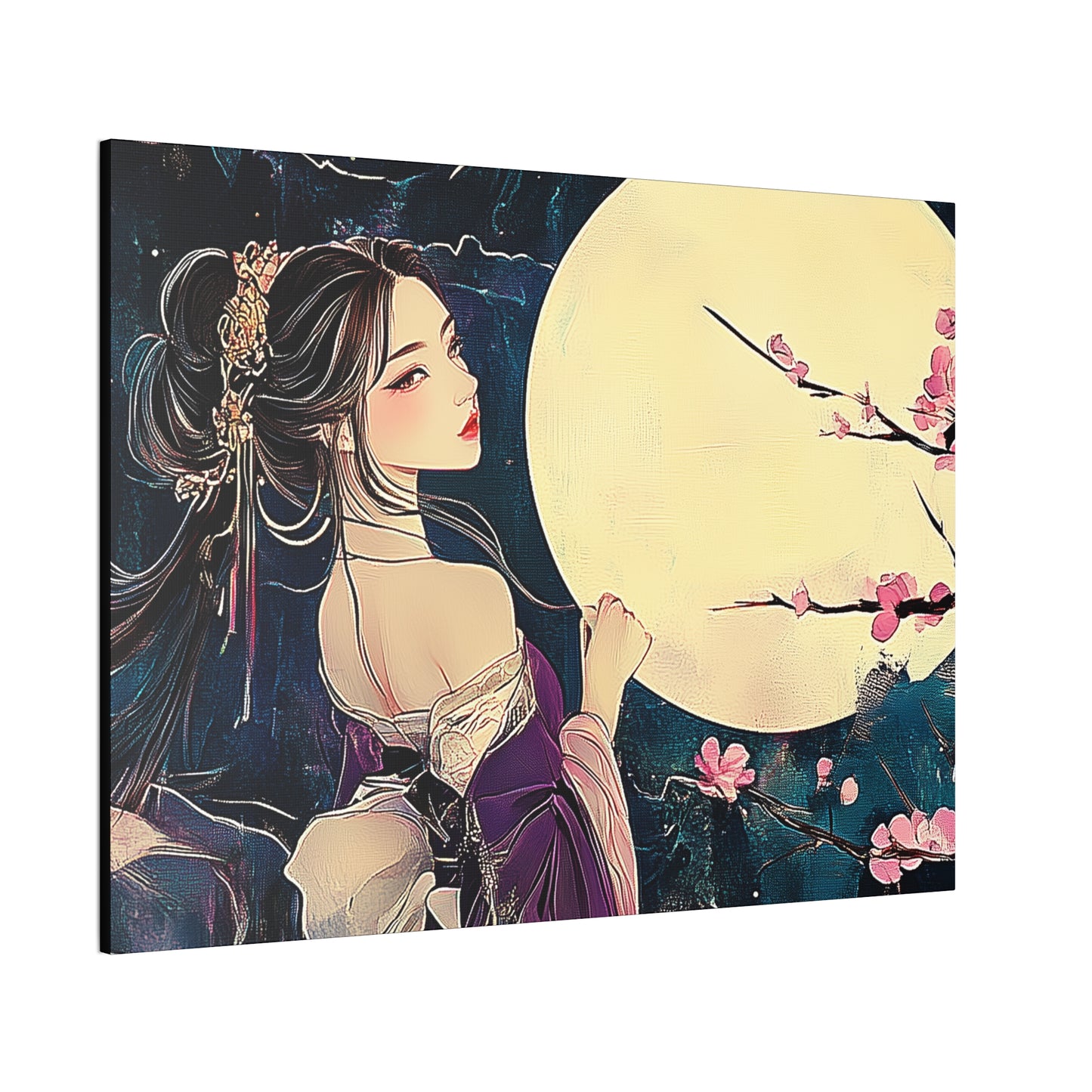 Thinking of You in the Moonlight - Fine Art Print - Wall Art on Canvas