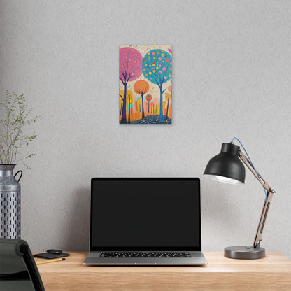Happy Polka Dot Trees - Delight in Nature Series - Fine Art Print on Canvas