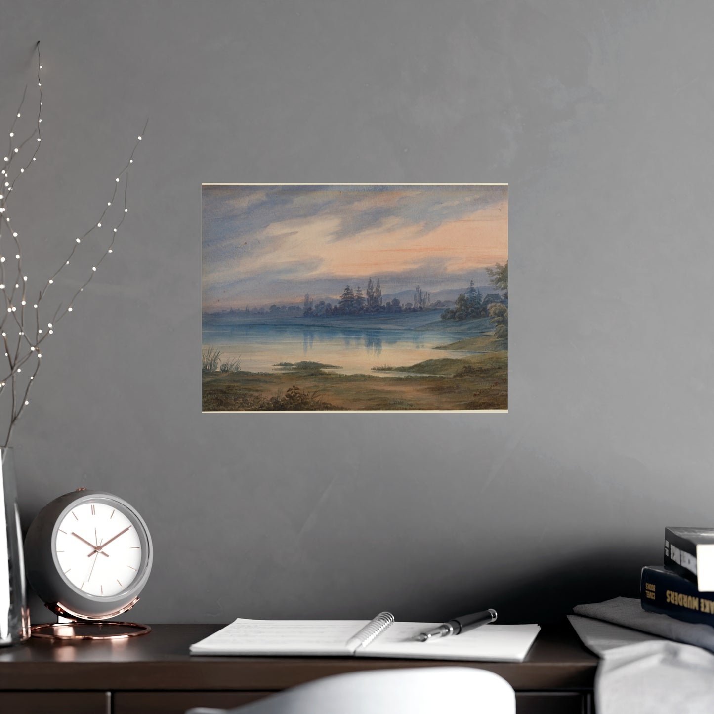 Landscape near Strasbourg - European Pastoral Fine Art Poster