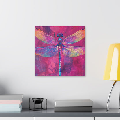 Vibrant Dragonfly - Secret Garden Series -  Fine Art Print on Canvas