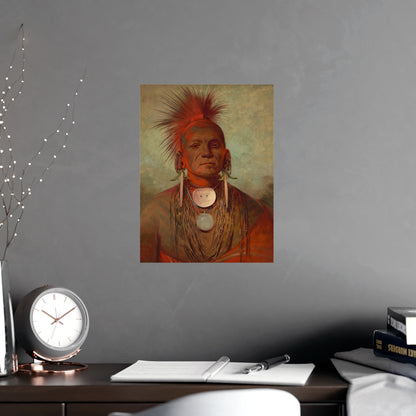 Iowa Medicine Man Portrait - George Catlin - Fine Art Poster
