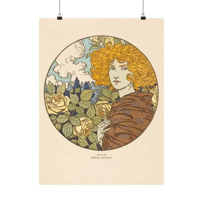 Jealousy - Classic Art - Fine Art Print - Vintage Floral Art Print - Matte Vertical Poster - Art Noveau Posters