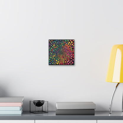 Chameleon Squares on Canvas