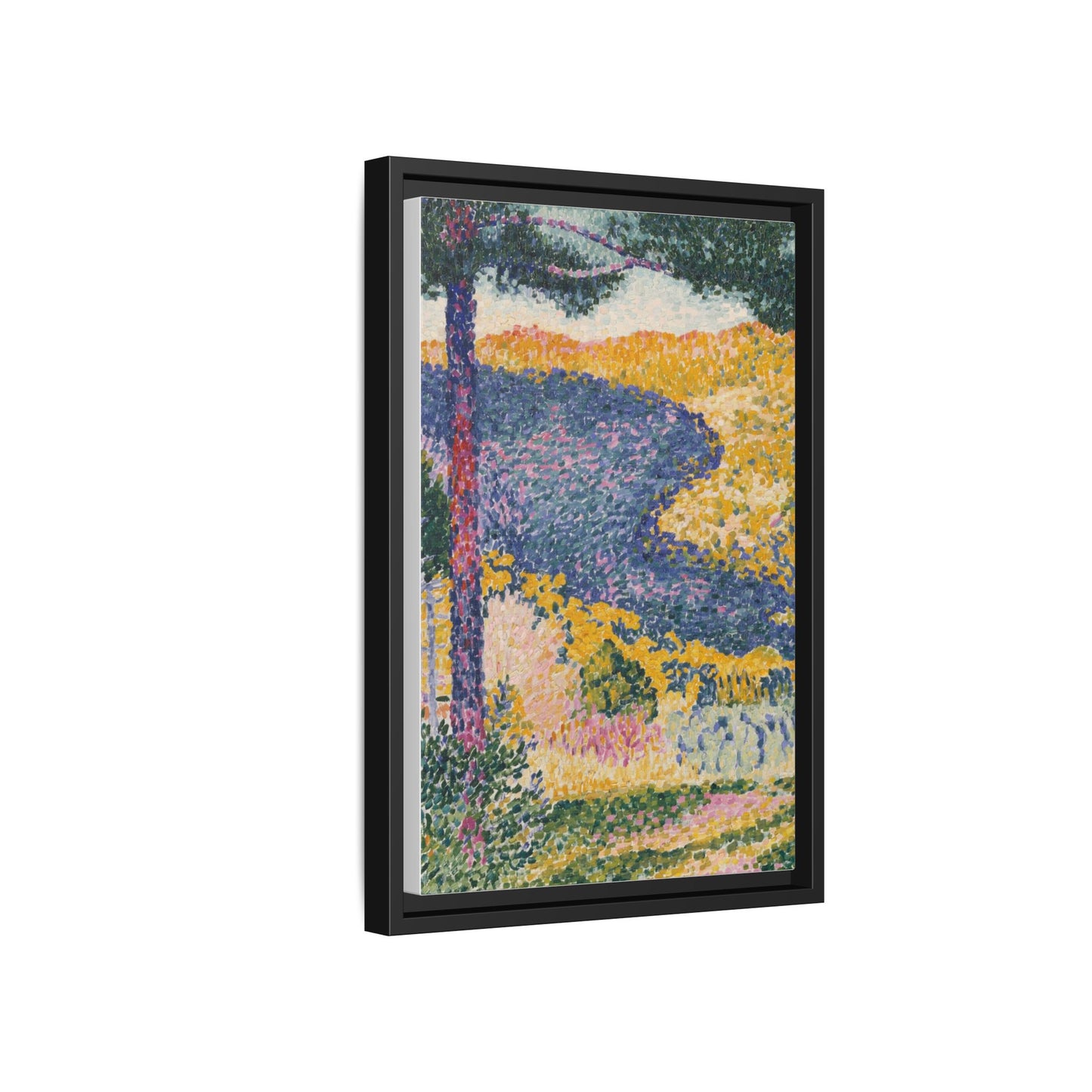 Valley with Fir Shade on the Mountain - Museum Collection - Framed Canvas Print