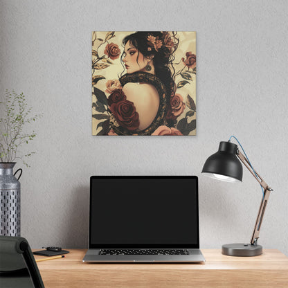 Never Look Back - Secret Garden Series - Fine Art Print on Canvas