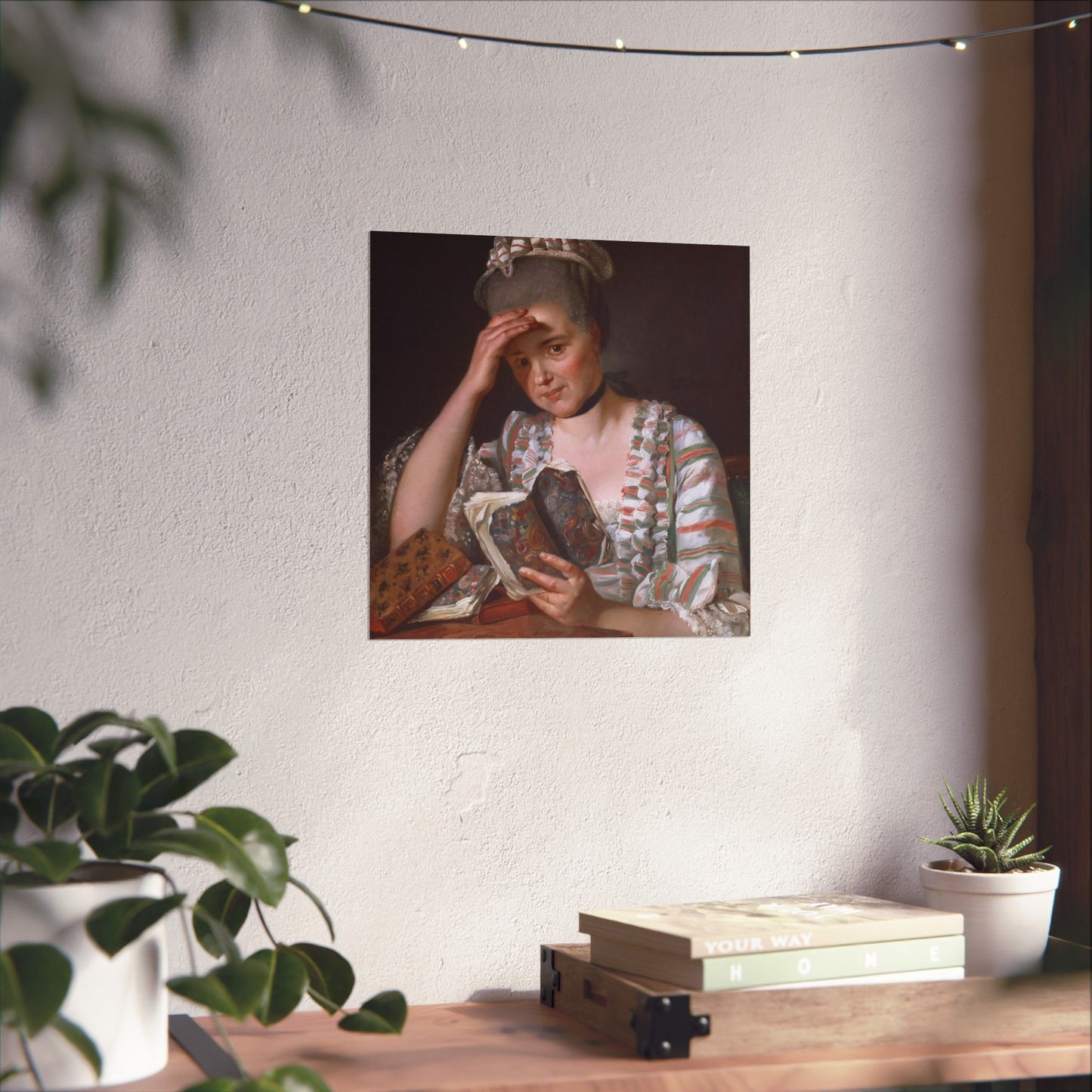 Classic Portrait - Fine Art Print - Matte Vertical Poster - Timeless Literary Woman - Art for Home Décor