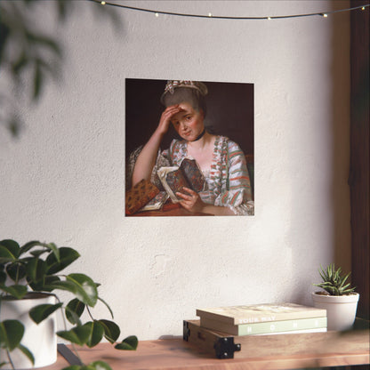 Classic Portrait - Fine Art Print - Matte Vertical Poster - Timeless Literary Woman - Art for Home Décor