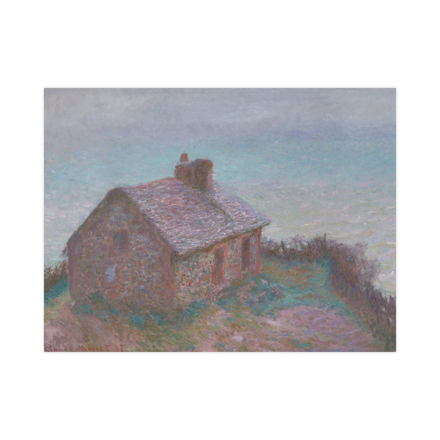 The Customs House at Varengeville - Monet Fine Art Poster
