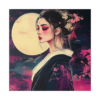 Magenta Moon - Fine Art Print on Canvas