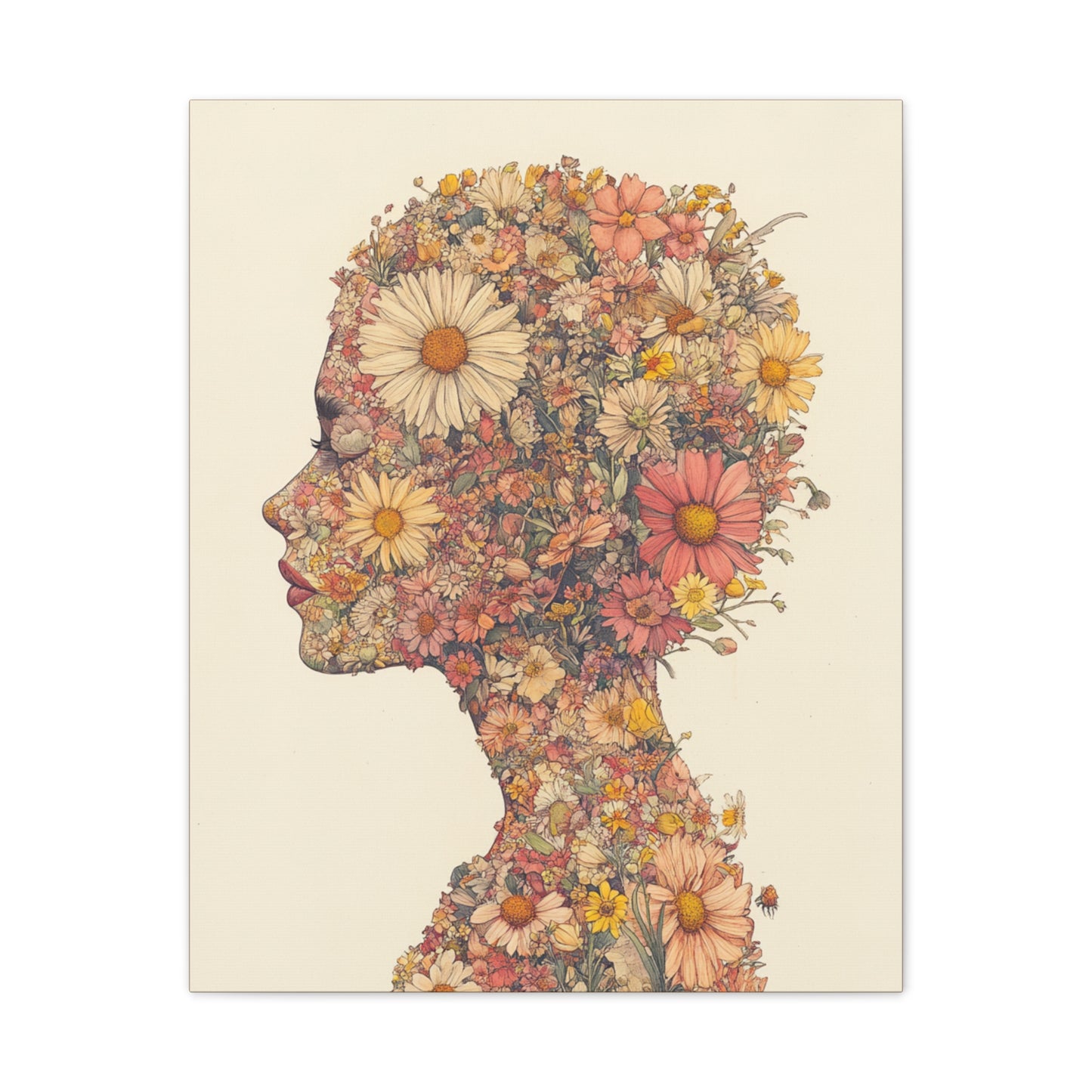 And So She Grew on Canvas