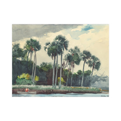 Red Shirt Homosassa Florida - Winslow Homer Fine Art Poster