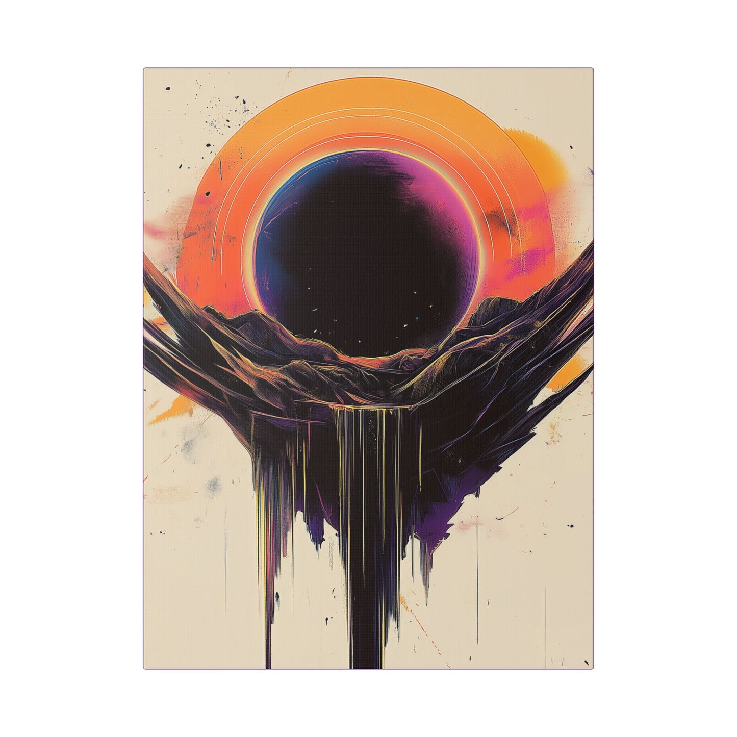 Valley of Dreams - Abstract Color Series- Fine Art Print on Canvas
