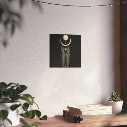 Guided by the Moon - Fine Art Print - Cosmic Poster - Celestial Wall Art - Astronomy Lovers - Space - Ethereal