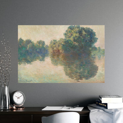 The Seine at Giverny - Monet Fine Art Poster