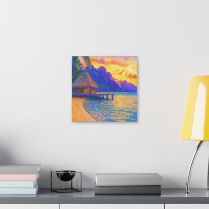 Mornings are Better on Vacation  - Fine Art Print on Canvas