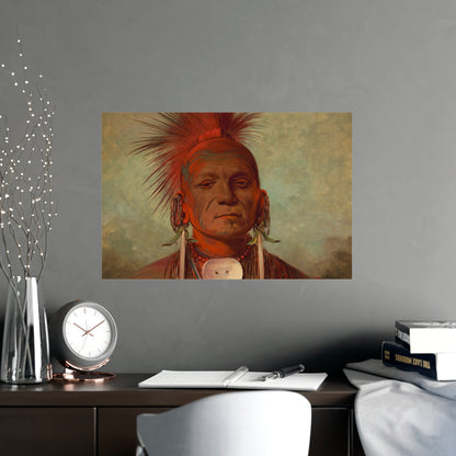 Iowa Medicine Man Portrait - George Catlin - Fine Art Poster