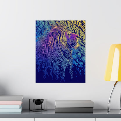 Lion Heart - Fine Art Print - Whimsical Animals - Nature Posters - Vibrant Wall Art for Animal Lovers