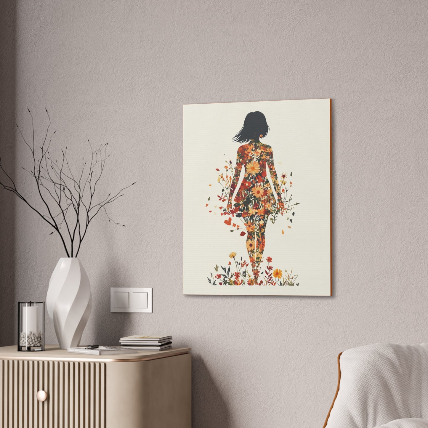 You Belong Among the Wildflowers  - Flower Girl - Print on Canvas