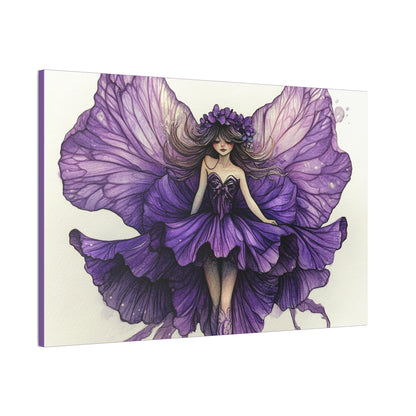 A Violet Affair - Fairies & Flowers Collection - Wall Art - on Canvas