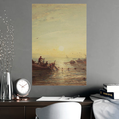 Tuna Fishing at Sunrise Marseilles - Maritime Fine Art Poster
