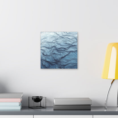 Mood Blue Abstract Blue Canvas Wall Art