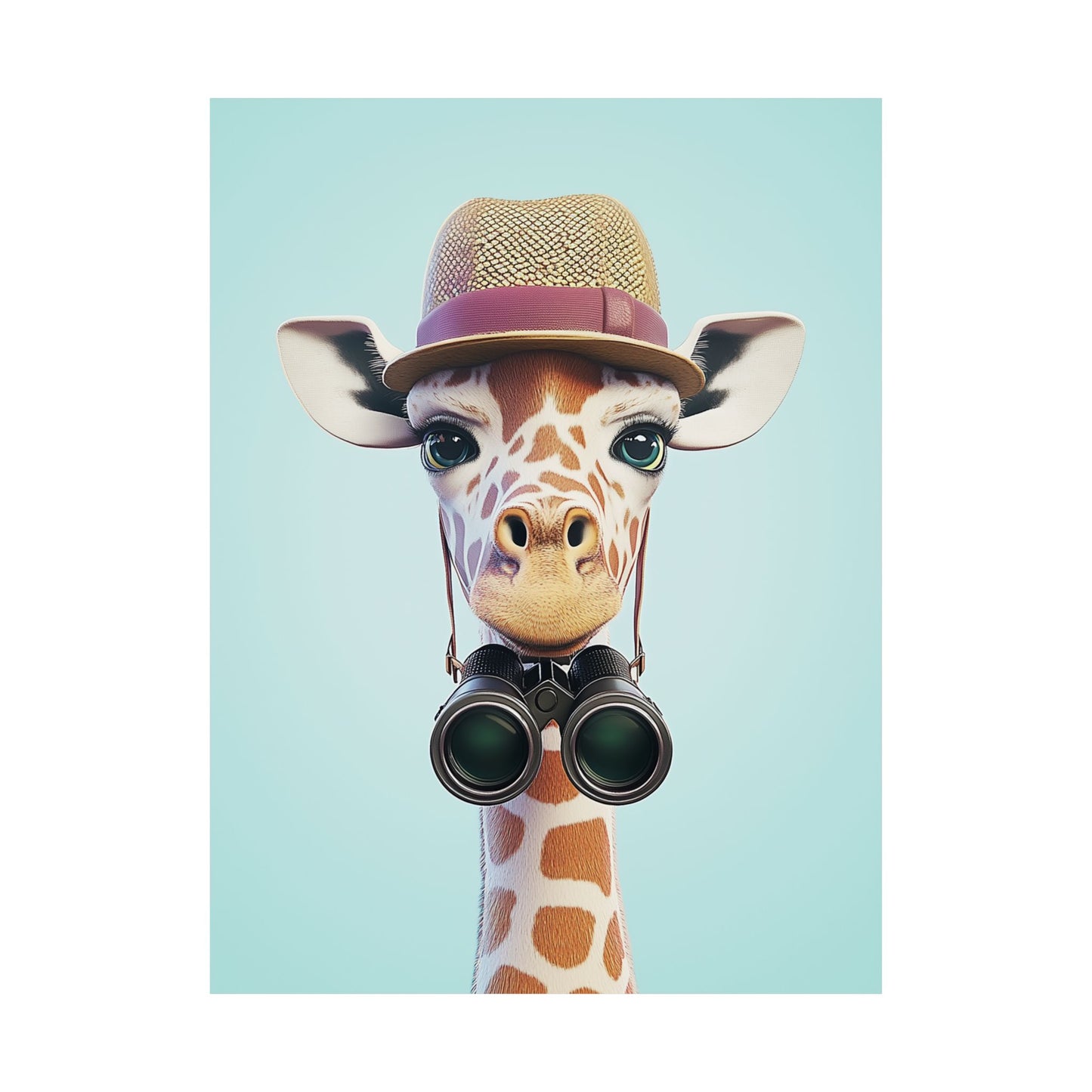 Adventure Awaits - His & Hers Giraffe Fine Art Prints (II) - Whimsical Animals - Wall Art -  Fine Art Prints - Home Décor