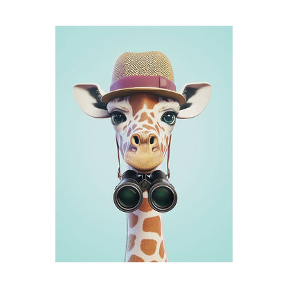 Adventure Awaits - His & Hers Giraffe Fine Art Prints (II) - Whimsical Animals - Wall Art -  Fine Art Prints - Home Décor