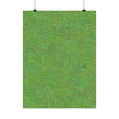 Circuit Board Art Print - Multi-color - Tech- Vertical Poster - Modern Wall Art