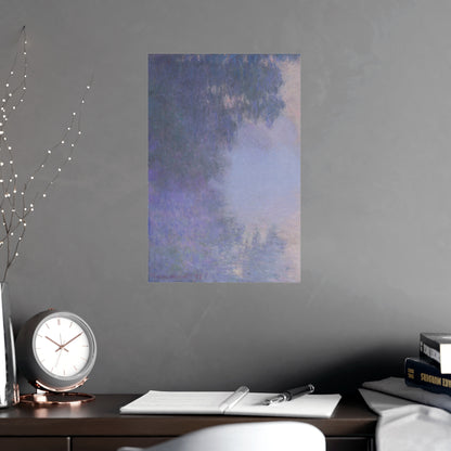 Branch of the Seine near Giverny in Mist - Monet Fine Art Poster