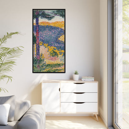 Valley with Fir Shade on the Mountain - Museum Collection - Framed Canvas Print
