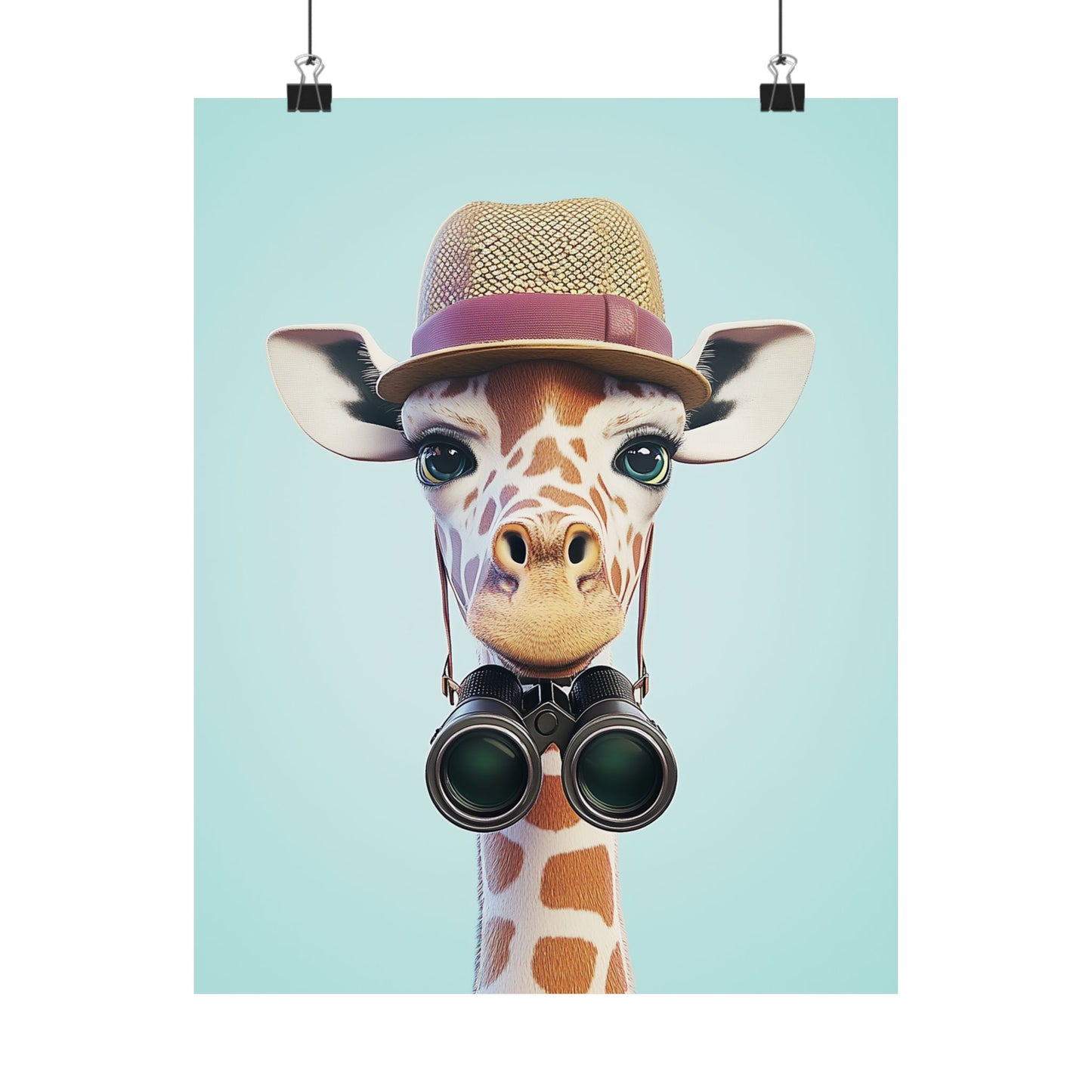 Adventure Awaits - His & Hers Giraffe Fine Art Prints (II) - Whimsical Animals - Wall Art -  Fine Art Prints - Home Décor