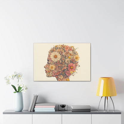 And So She Grew on Canvas