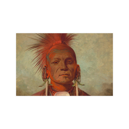 Iowa Medicine Man Portrait - George Catlin - Fine Art Poster
